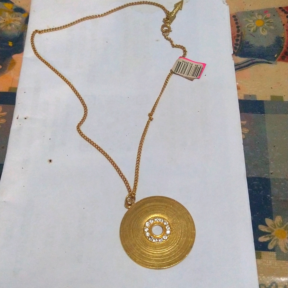 Music Vinyl Necklace By Girl Props